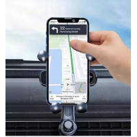 Держатель для телефона в авто Little One 5 гравитационный, на дефлектор воздуха, поворотный механизм, черный