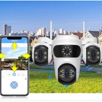 Камера видеонаблюдения Wi-Fi PTZ  с автоотслеживанием, ночным видением и 4× Zoom