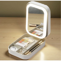 Багатофункціональний косметичний бокс/органайзер доя косметики з LED-дзеркалом і регулюванням підсвічування