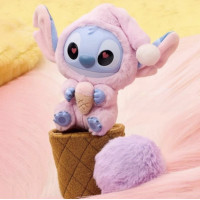 М'який брелок Labubu Стіч 16 см — плюшева іграшка-сюрприз, брелок для сумки та рюкзака, дитяча колекційна іграшка