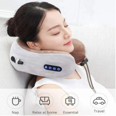 Масажна подушка для шиї U-shaped massage pillow масажер для шиї та плечей ортопедична подушка з ефектом пам’яті