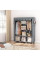 Тканинна складана шафа Storage Wardrobe 88130 на 3 секції та 8 полиць, сіра