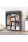 Тканинна складана шафа Storage Wardrobe 88130 на 3 секції та 8 полиць, сіра
