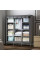 Тканинна складана шафа Storage Wardrobe 88130 на 3 секції та 8 полиць, сіра