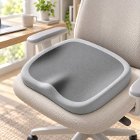 Ортопедична подушка для сидіння з Memory Foam для автомобіля, офісу та дому, 40 × 37 × 5,6 см