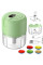 Портативний кухонний мініподрібнювач Portable Food Processor 250 мл, 80 Вт, USB, зелений