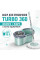 Швабра Turbo 360 AND417-22 з відром 10 л та автоматичним віджиманням кругла мікрофібра