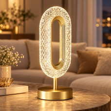 Настільна лампа Creative Table Lamp 16 з кришталевим ефектом, сенсорним керуванням 3 кольори світла